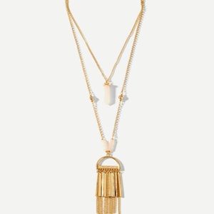 Layered gold chain necklace pendant chain jewelry
